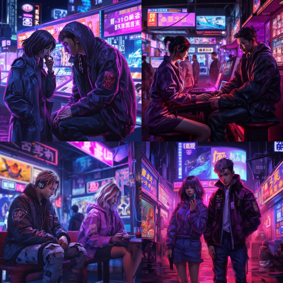 Neon Nights: An Urban Tech Odyssey