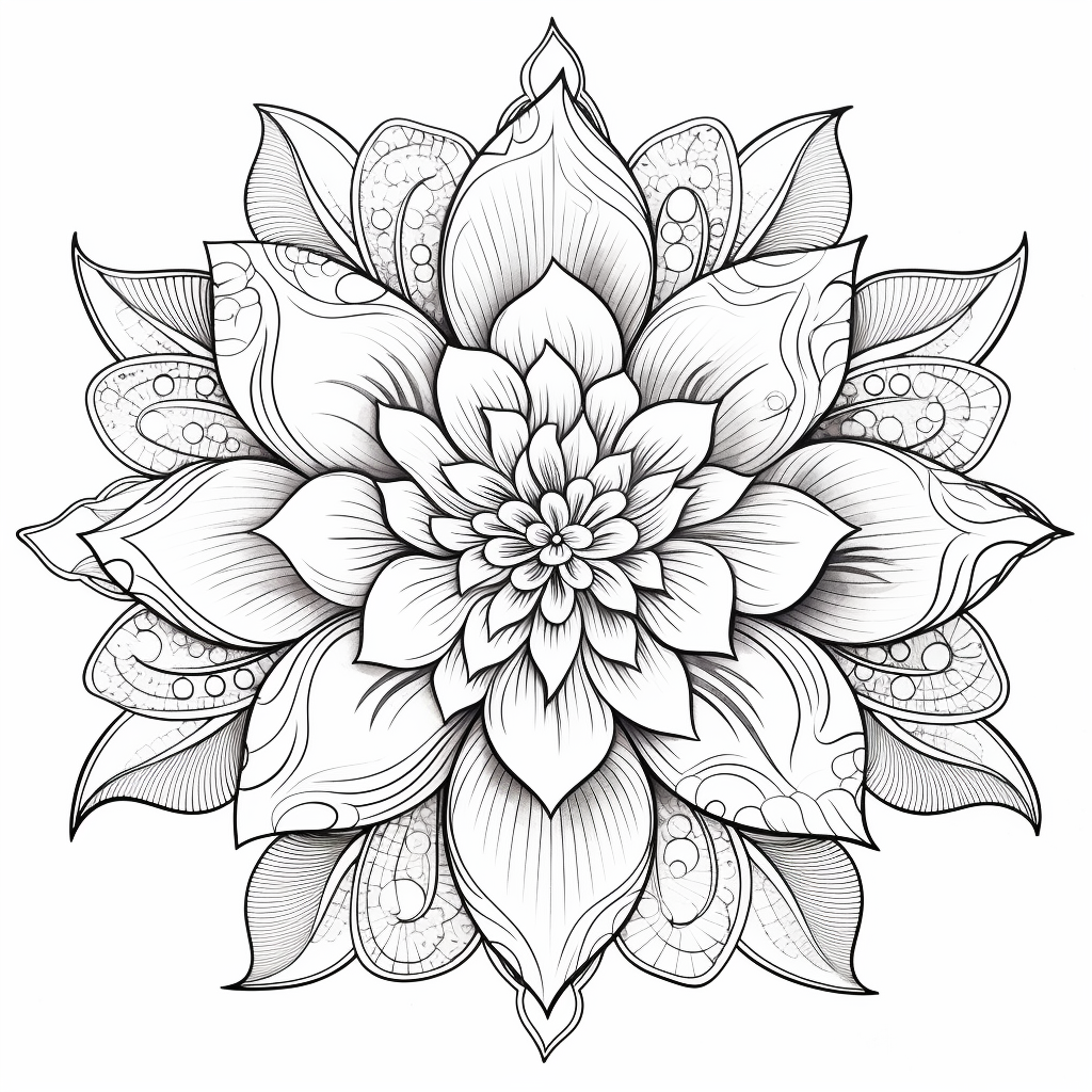 Adult Coloring Page - Mid-Journey Prompt Prompt | NeoPrompt