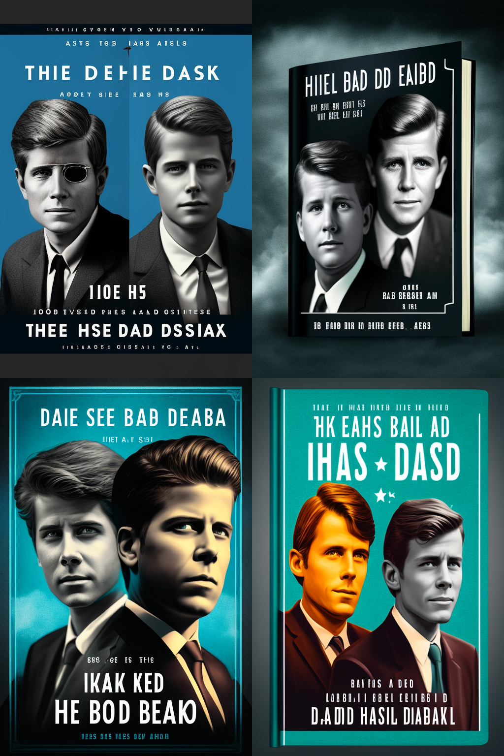 Art Direction for The Case of the Dead President Book Cover - Version 4 in 2:3 Aspect Ratio