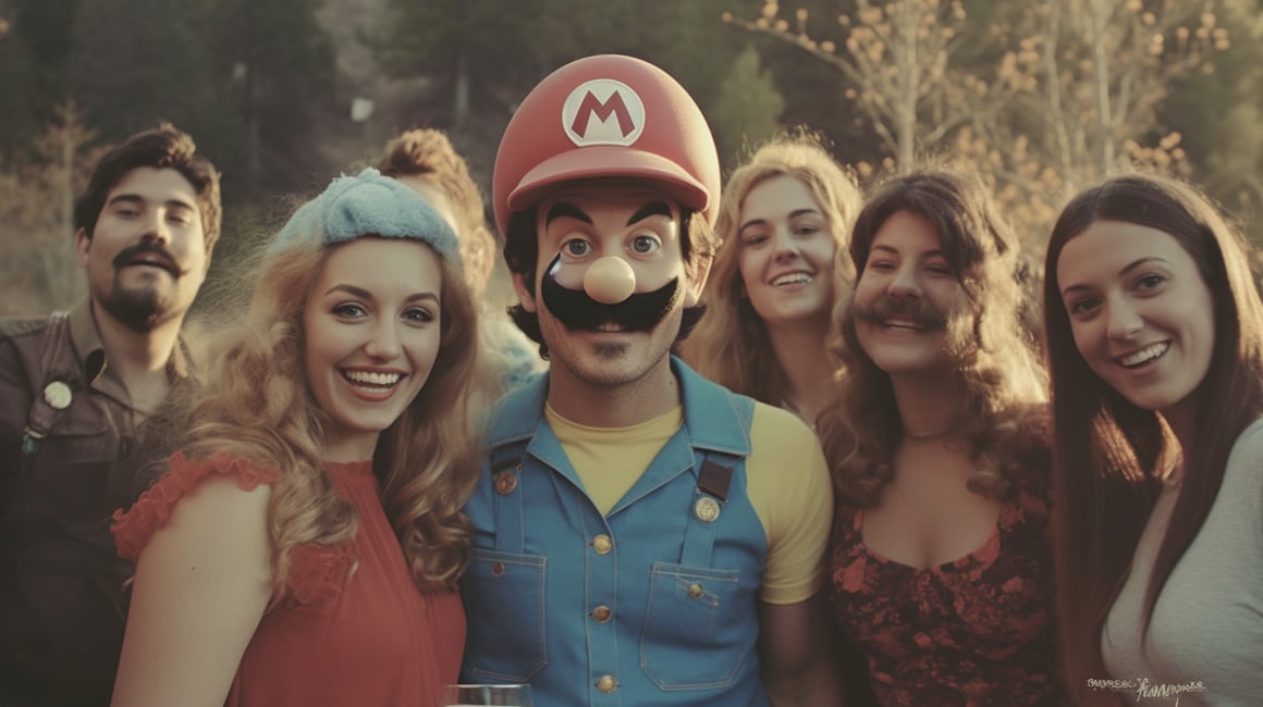 Retro Birthday Party with Pixar-Styled Super Mario