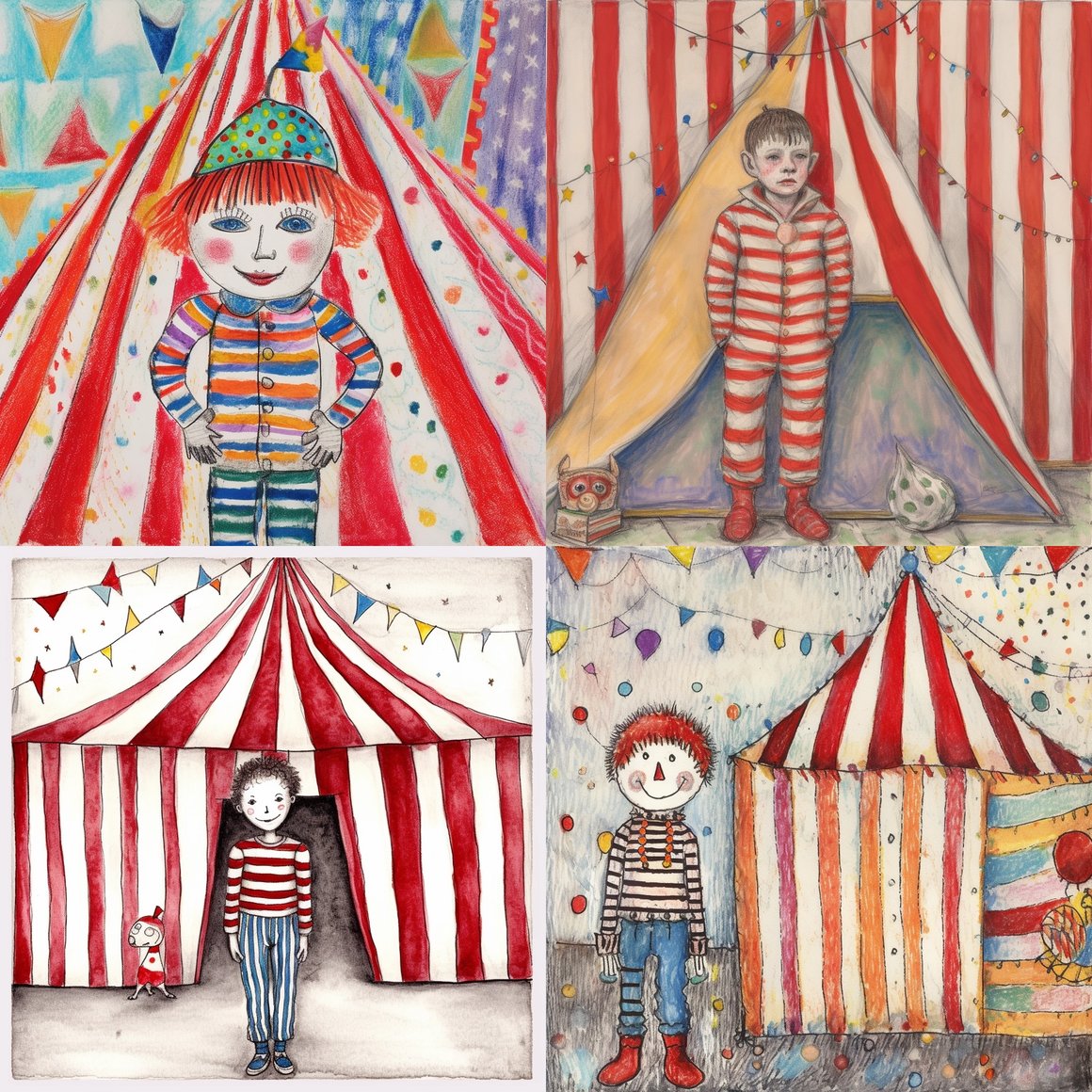 Circus Dreams: A Child's Artistic Voyage