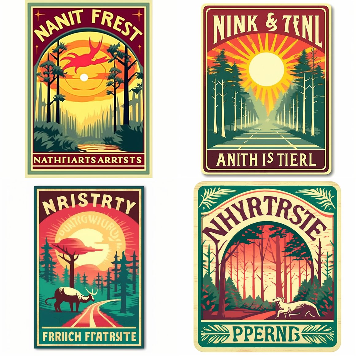 Retro Roadtrip: 1990s National Park Sunrise