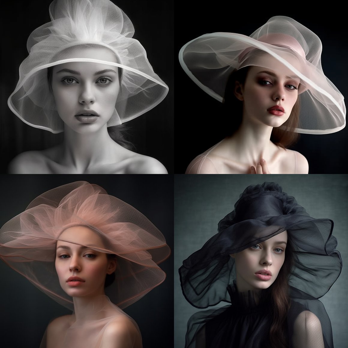 Mid-way Through Crafting Tulle and Organza Hat