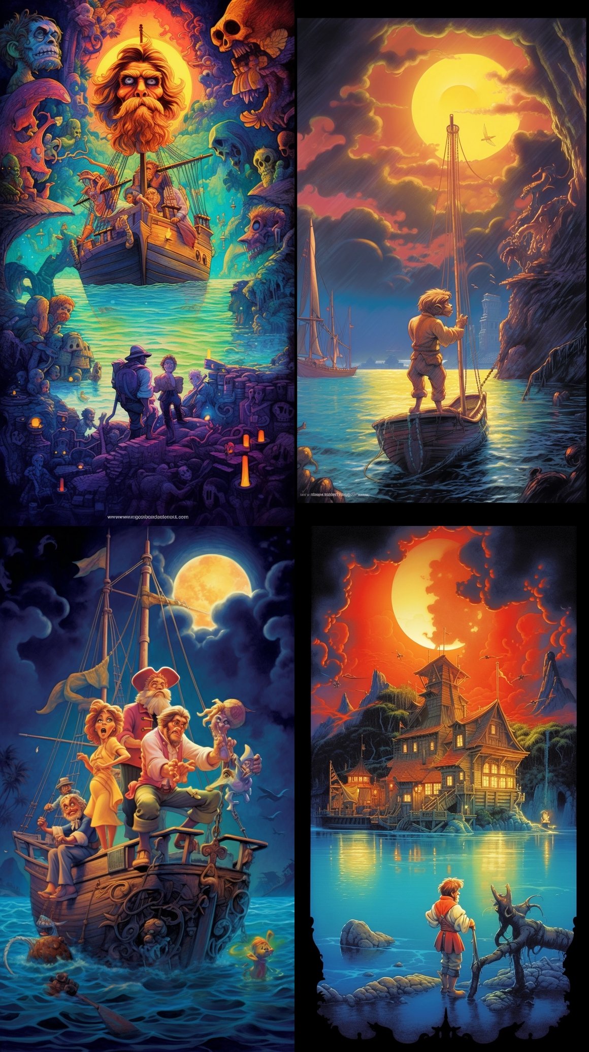 Classic 80s 'Curse of Monkey Island' Video Game Poster Art Appreciation
