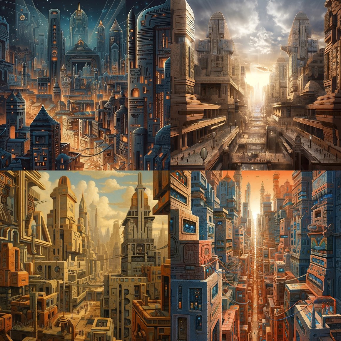 Chronicles of the Past: The Futuristic Egyptian Metropolis