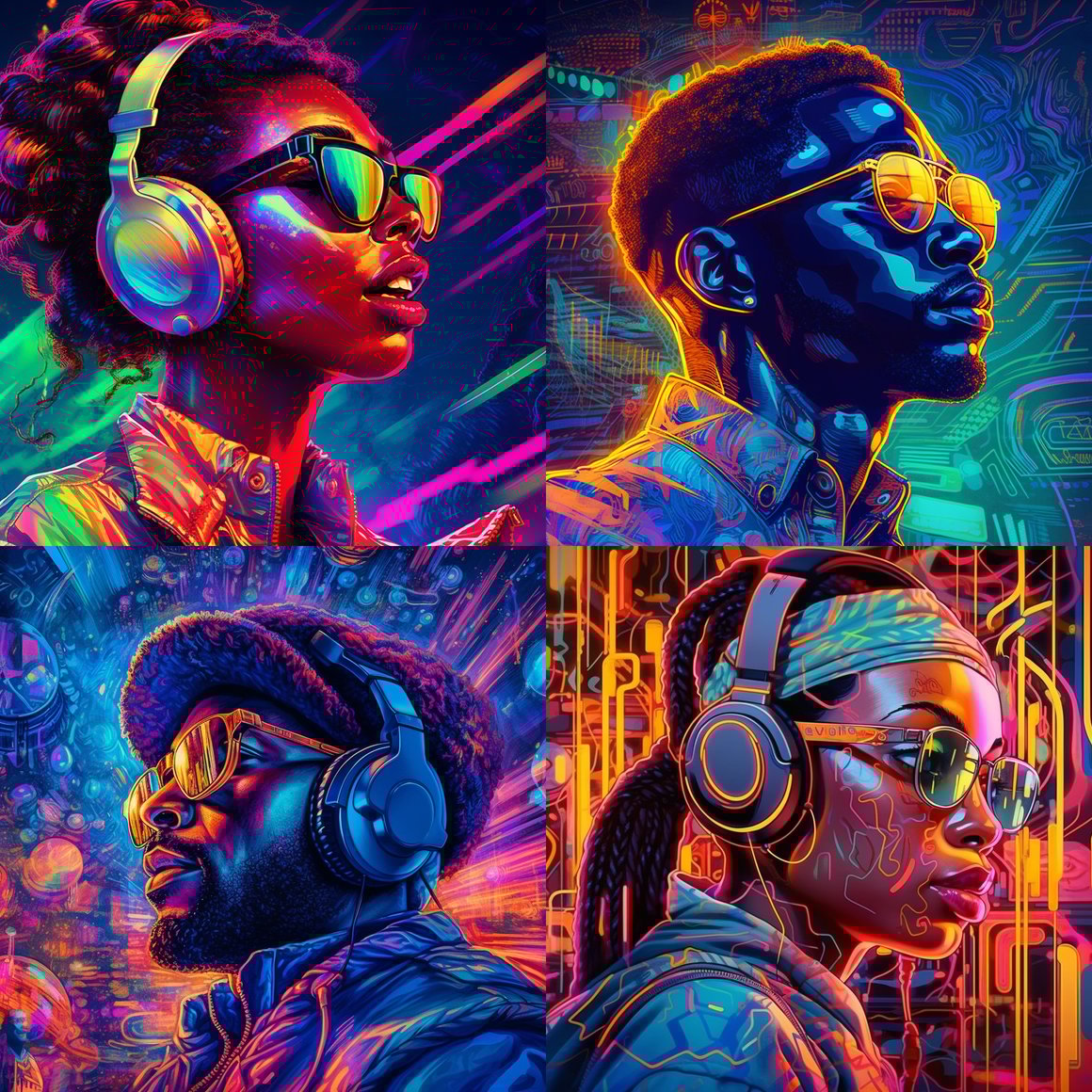 Retro Rhythm: A Visual Journey Through Music and Art