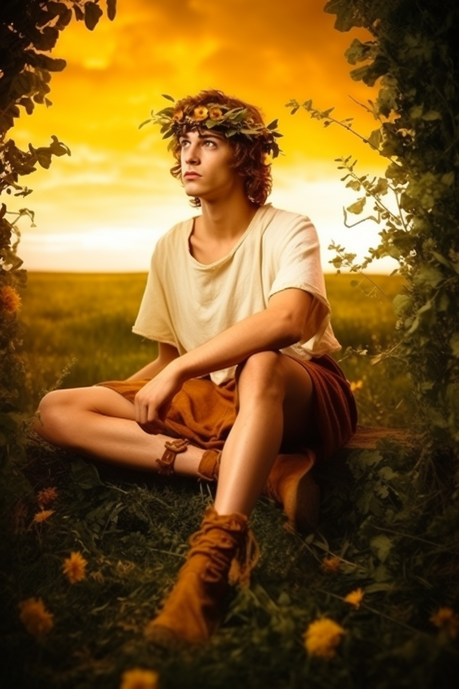 Summer Divinity: Eros Unveiled in 4K Cinematic Glory