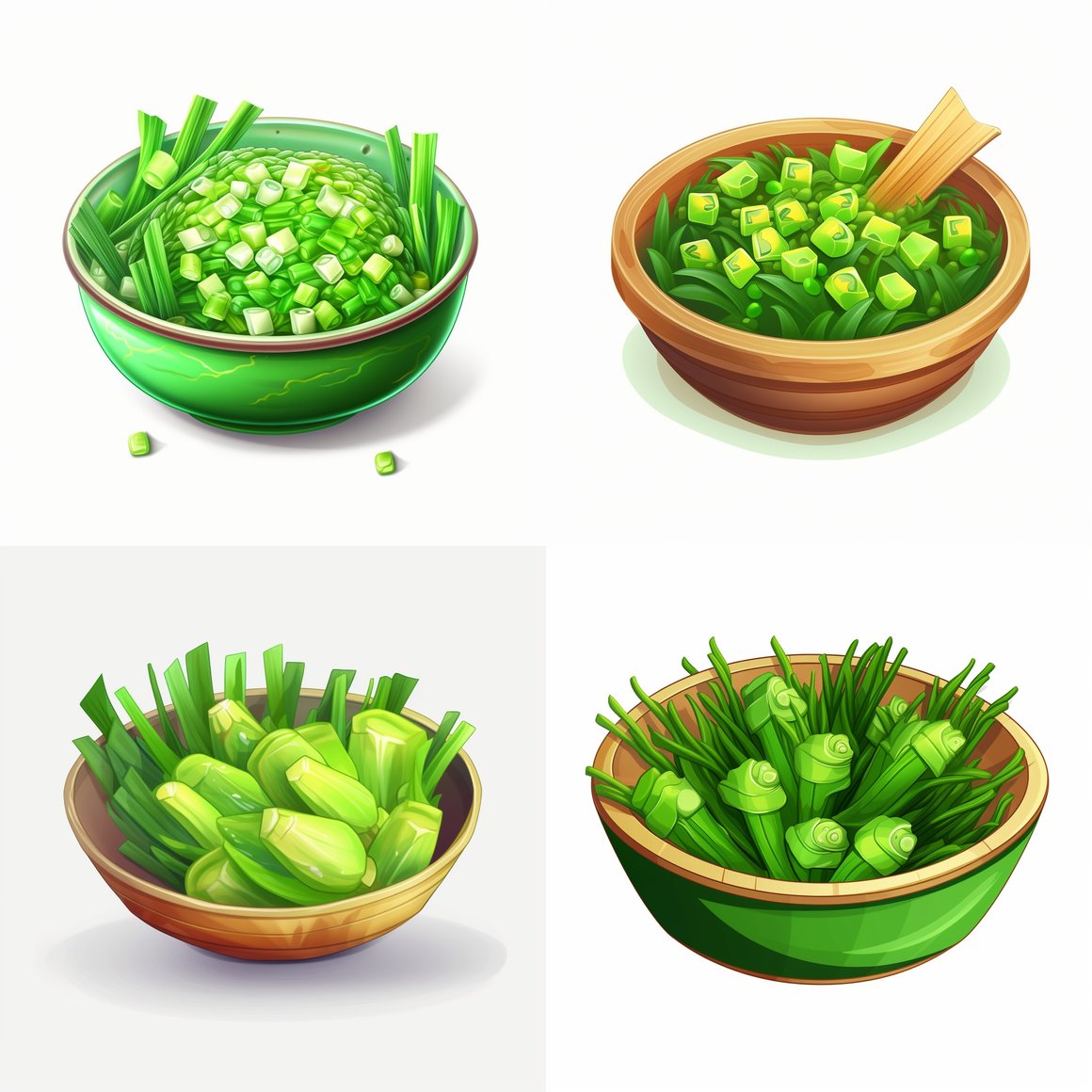 Chopped Leek Preparation Version 5