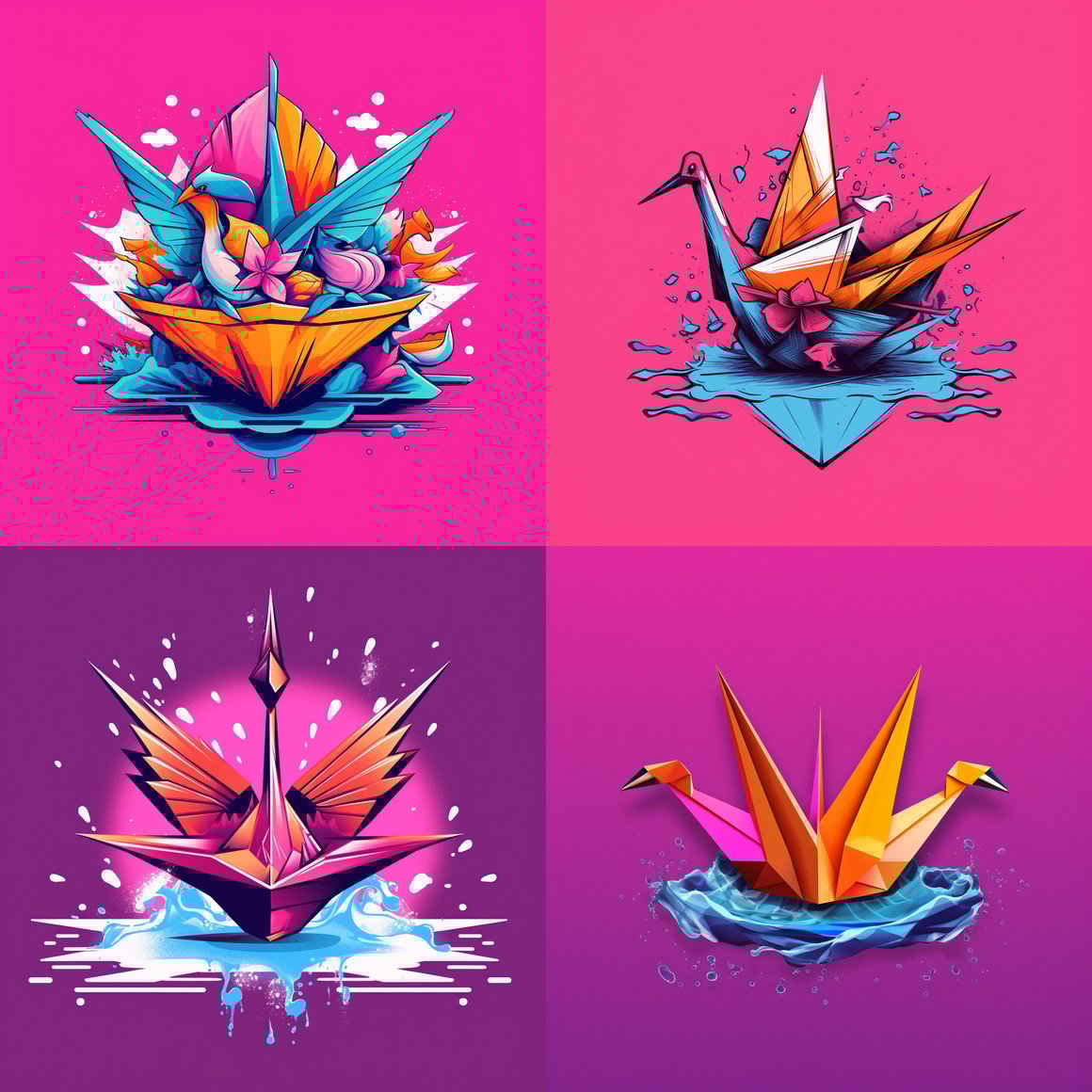 Neon Origami Adventure: Mid-Journey Reflection