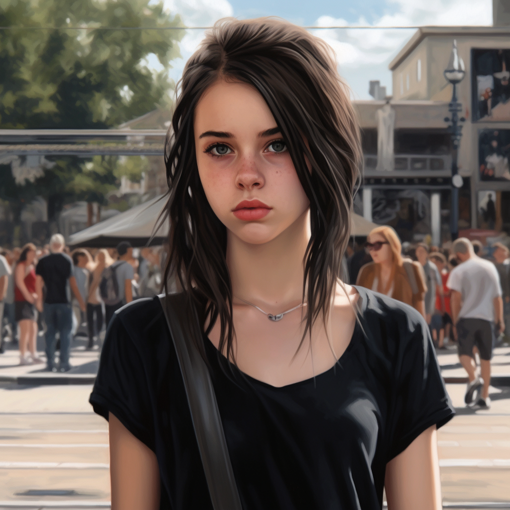 City Square Beauty: A Photorealistic Glimpse