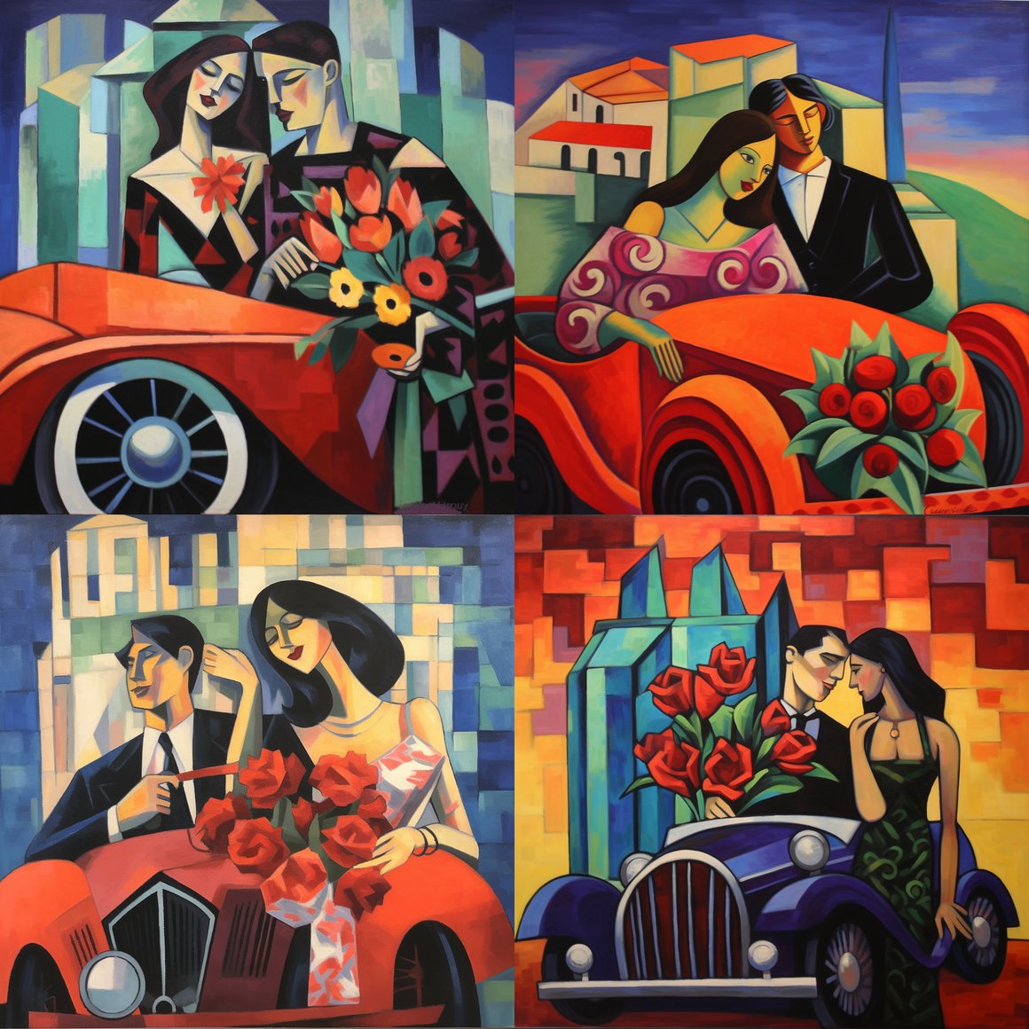 Midday Romance in Picasso's Lens