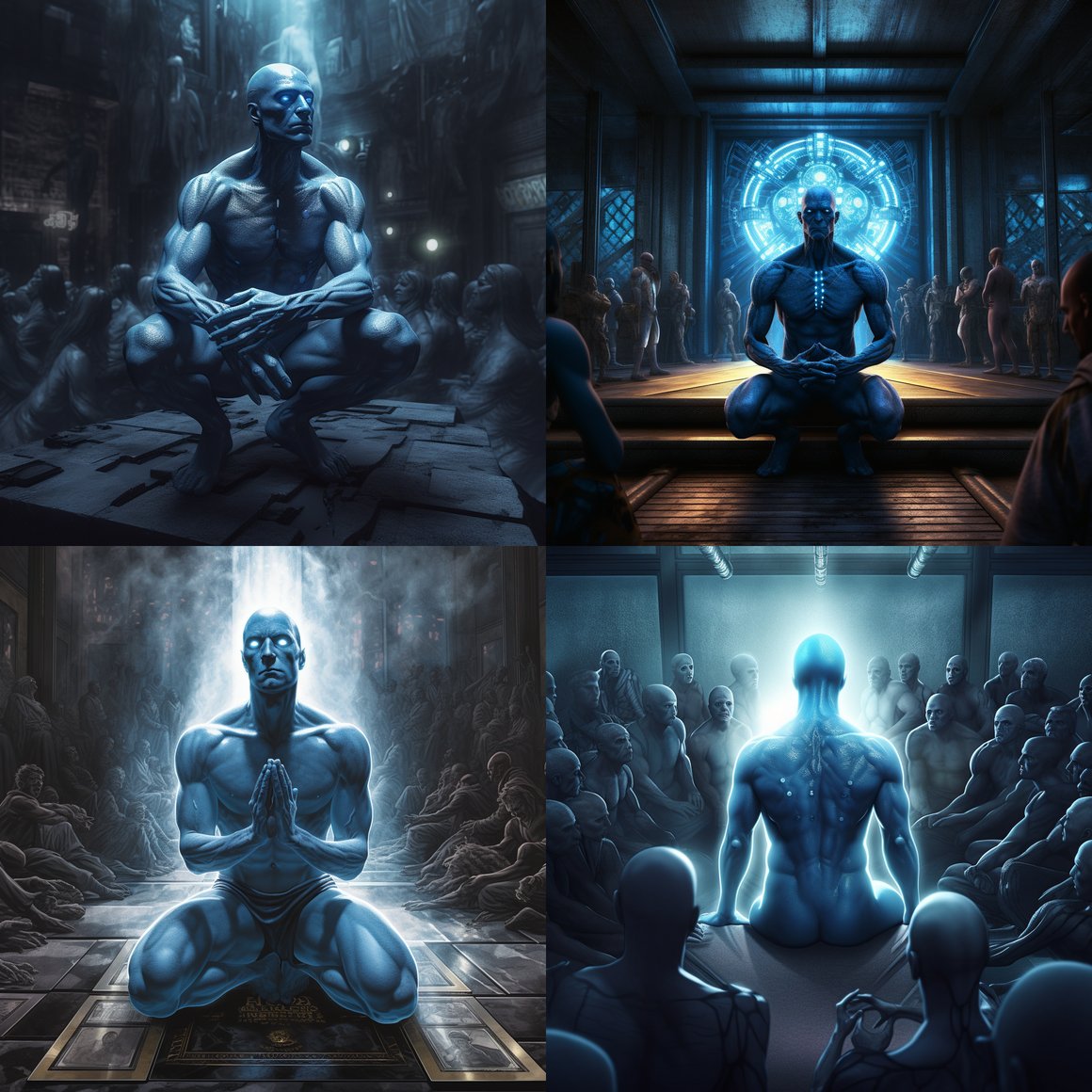 Reverence for the Blue God: A Tribute to Doctor Manhattan