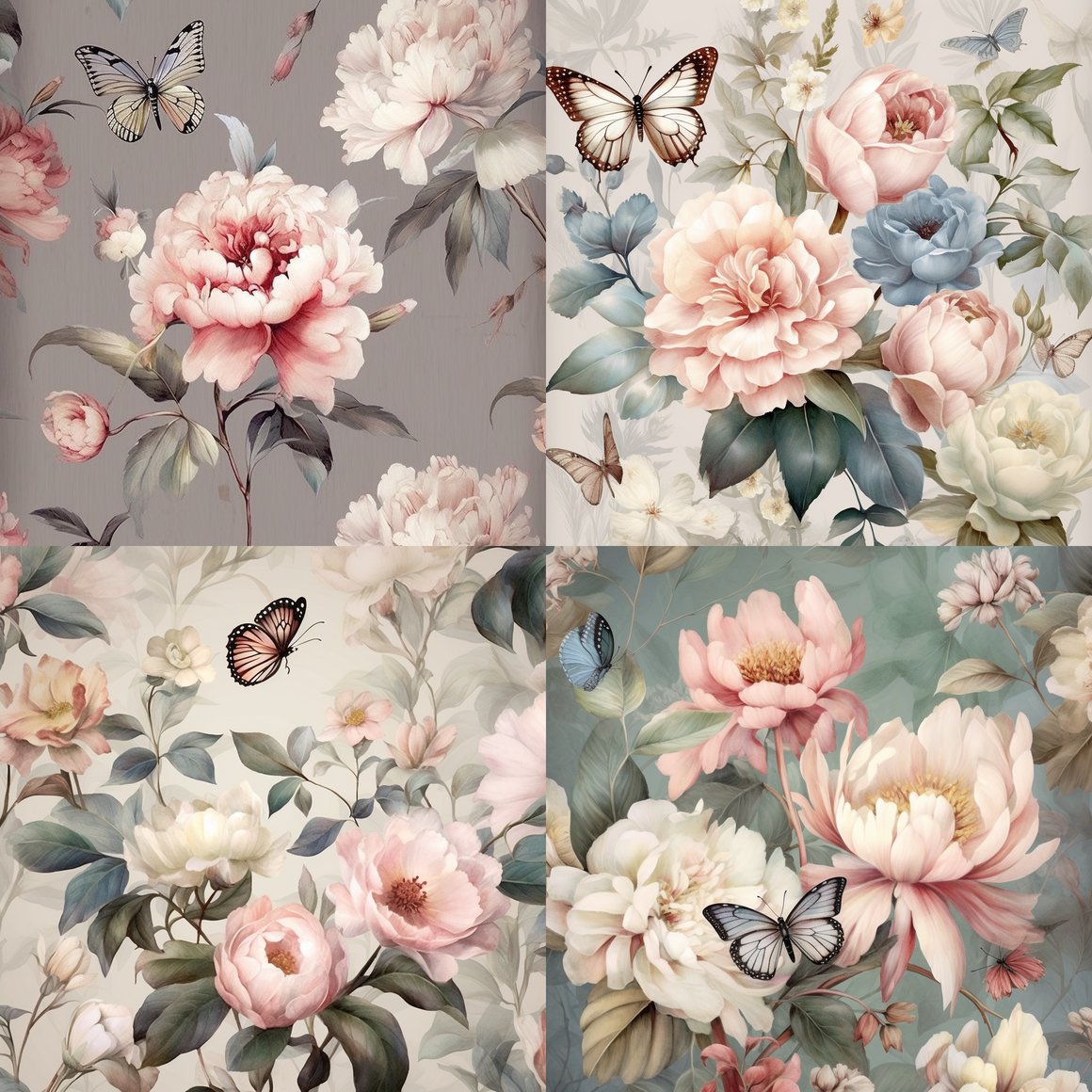Subtle Floral Symphony: A Mid-Journey Explore