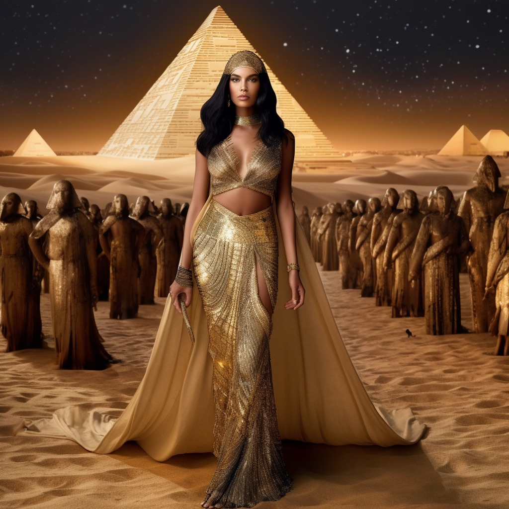 Cleopatra's Midnight Dior Fashion Show in the Desert