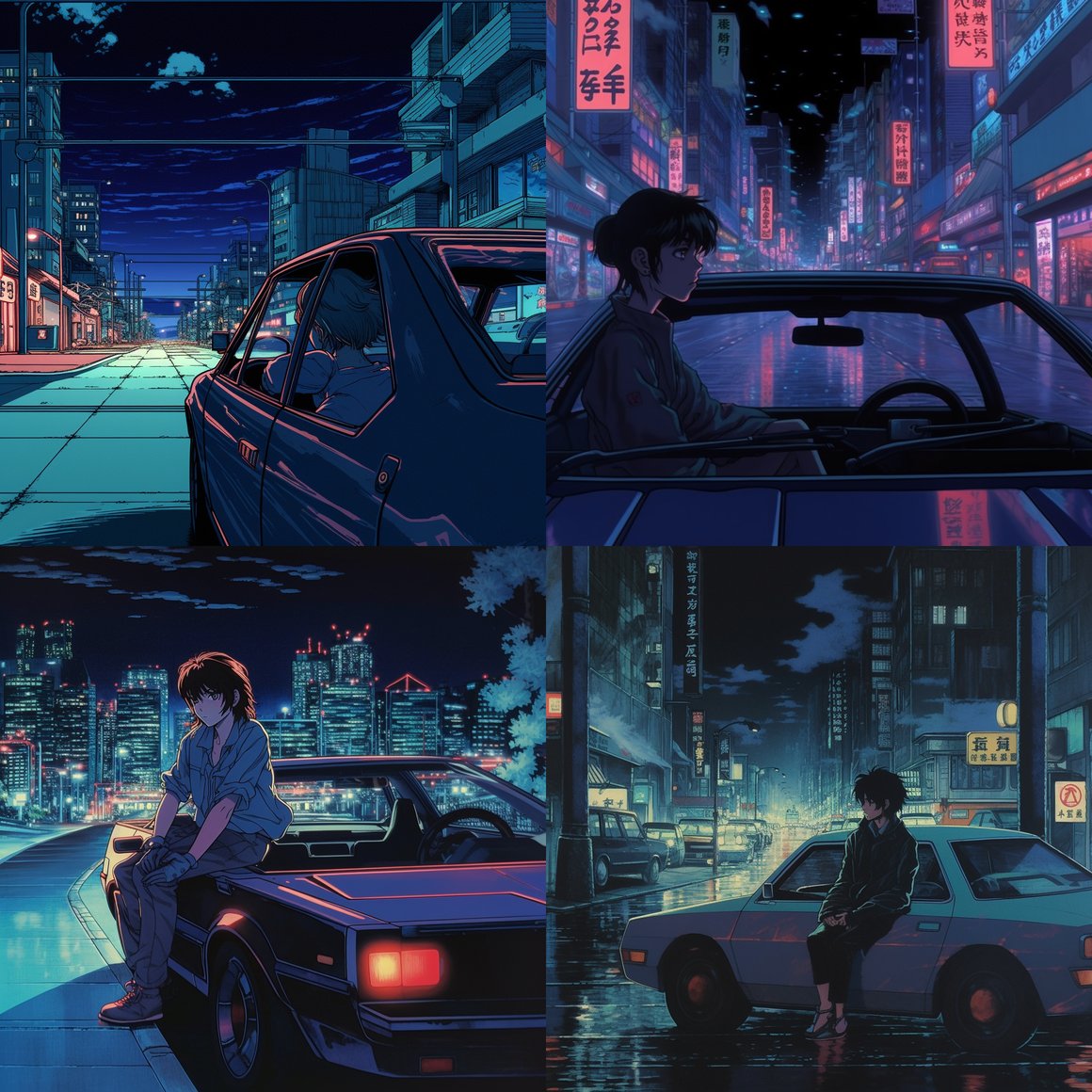 Midnight City Drive: 80's Anime Nostalgia