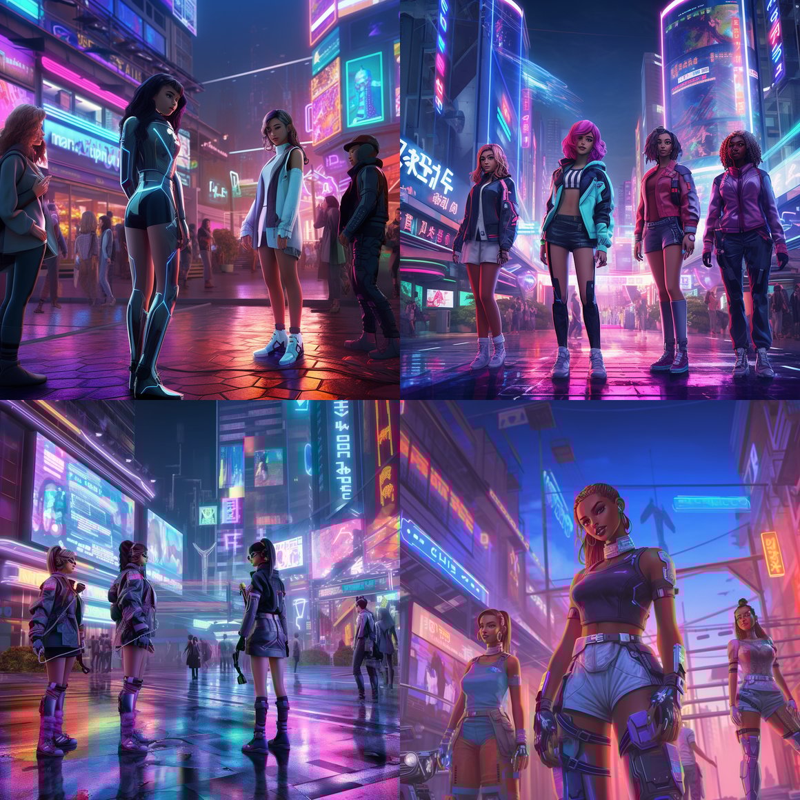 Neon Nights: Futuristic Street Fight