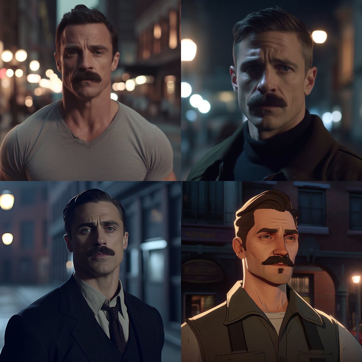 Neo-Noir Hero in a Wes Anderson Tableau