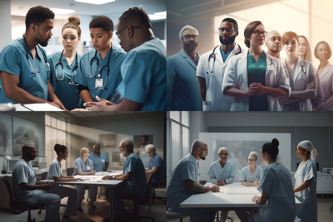 Healthcare Team Discussion in Photorealistic Detail