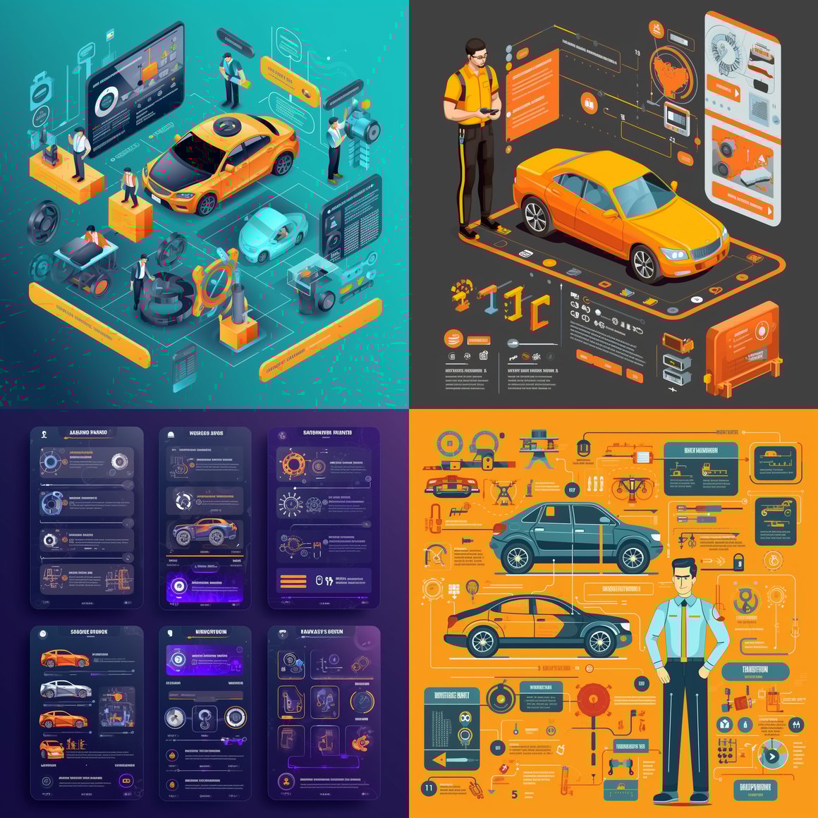 Mid-Way Car Mechanic Diagnostic and Process Interface Design