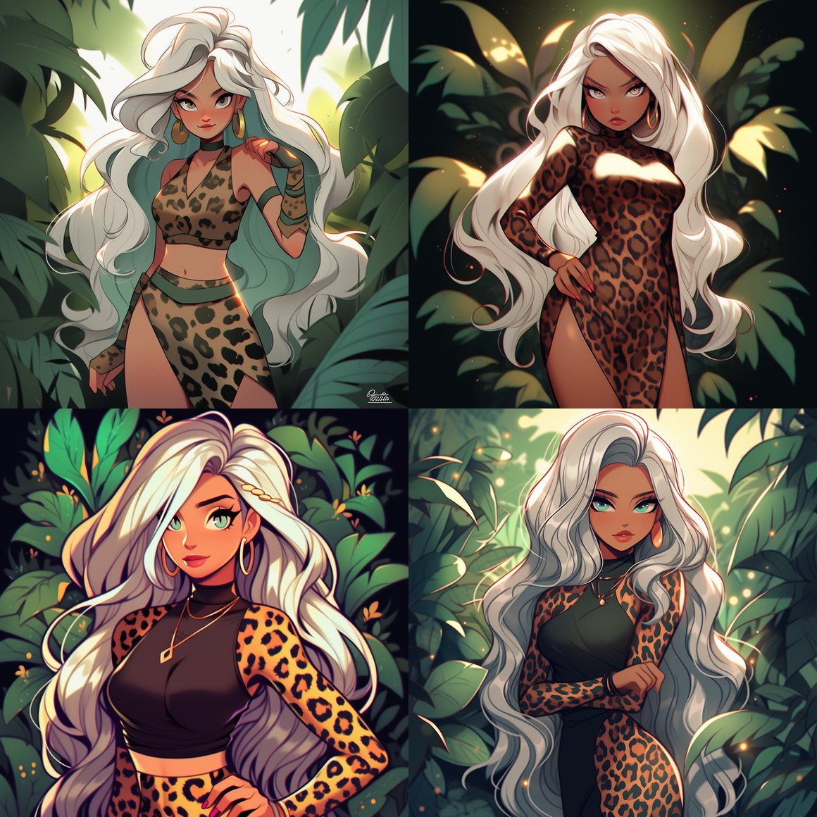 A Vibrant Cartoon Render in a Jungle Atmosphere