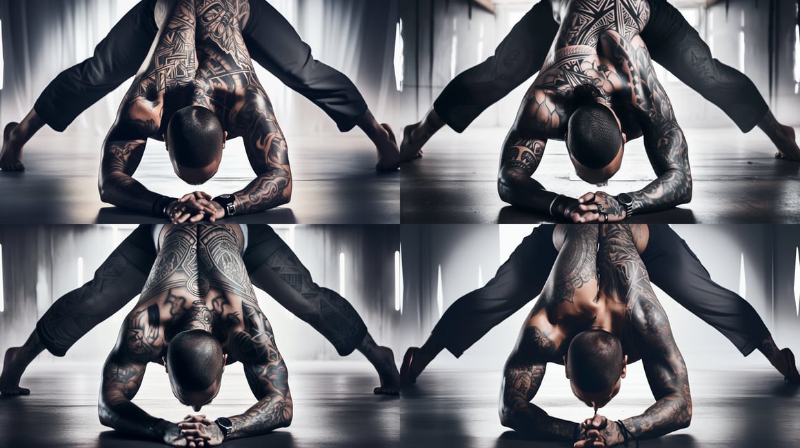 Cinematic Yoga Scene