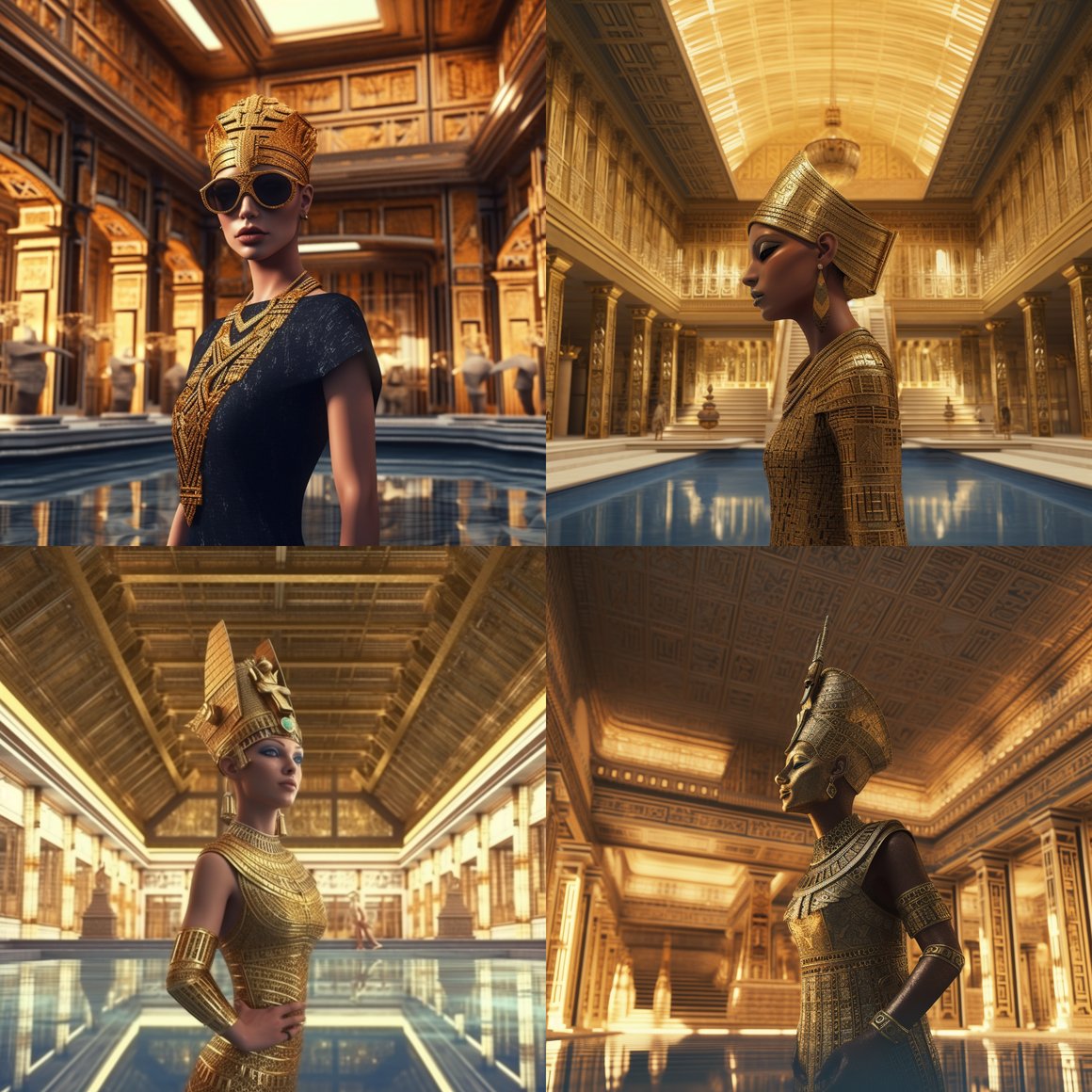 A Surrealistic 64K Journey Through Egyptian Futurism