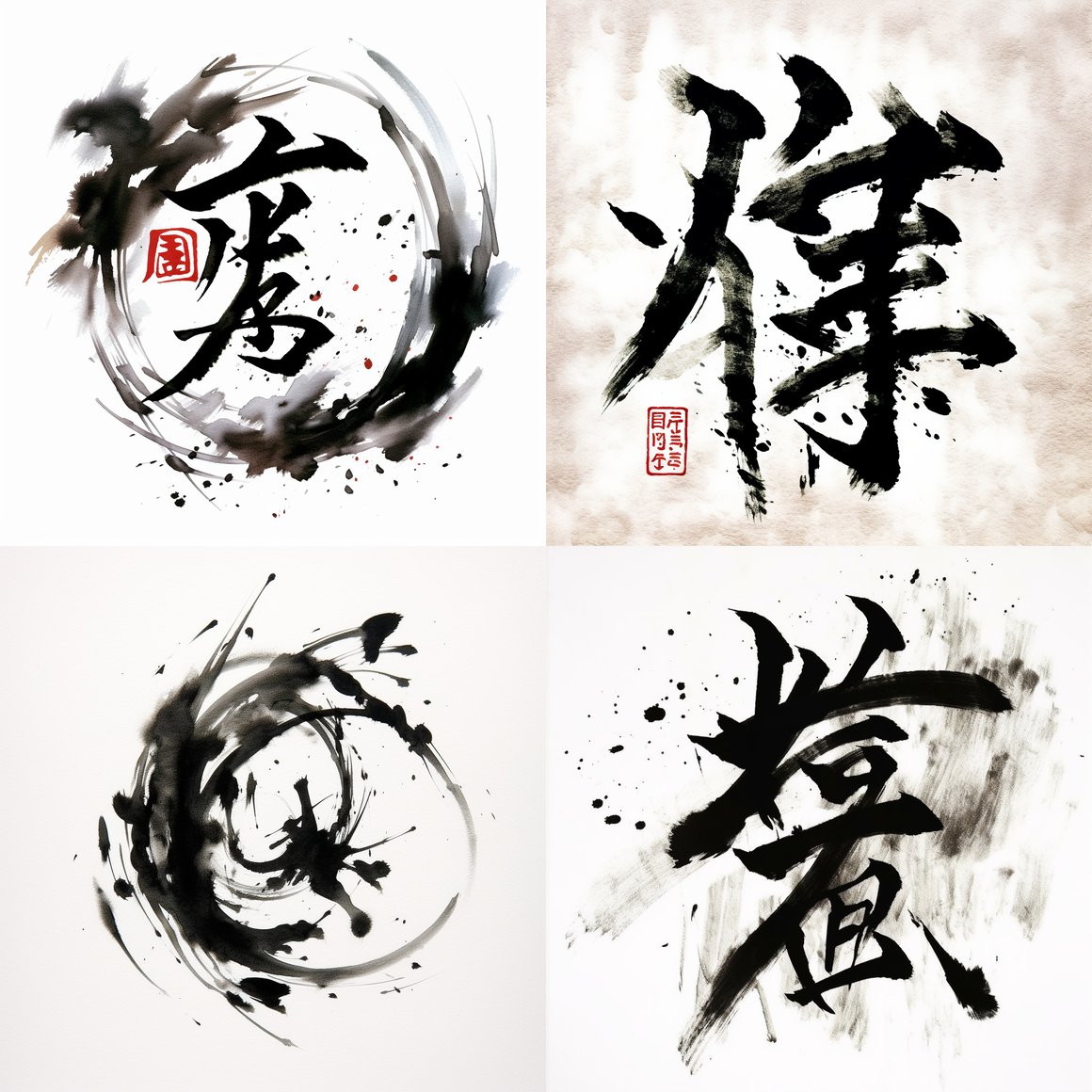 Halfway through, Yin and Yang: A Calligraphy Journey