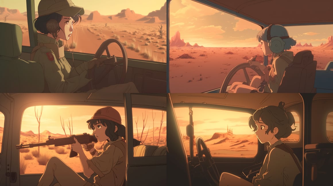 Desolate Melody: A Lofi Warrior's Midway Journey