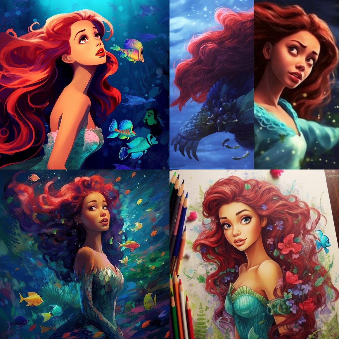 Ariana Grande as Ariel: A Subaquatic Reimagining