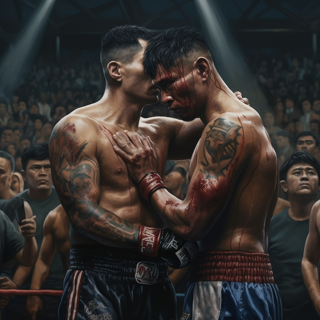 Emotional Victory: A Muay Thai Spectacle
