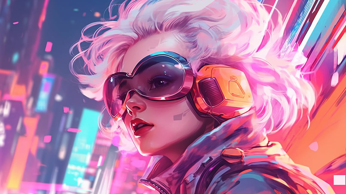 Neon Skyline: Cyberpunk Odyssey Logo v5.1