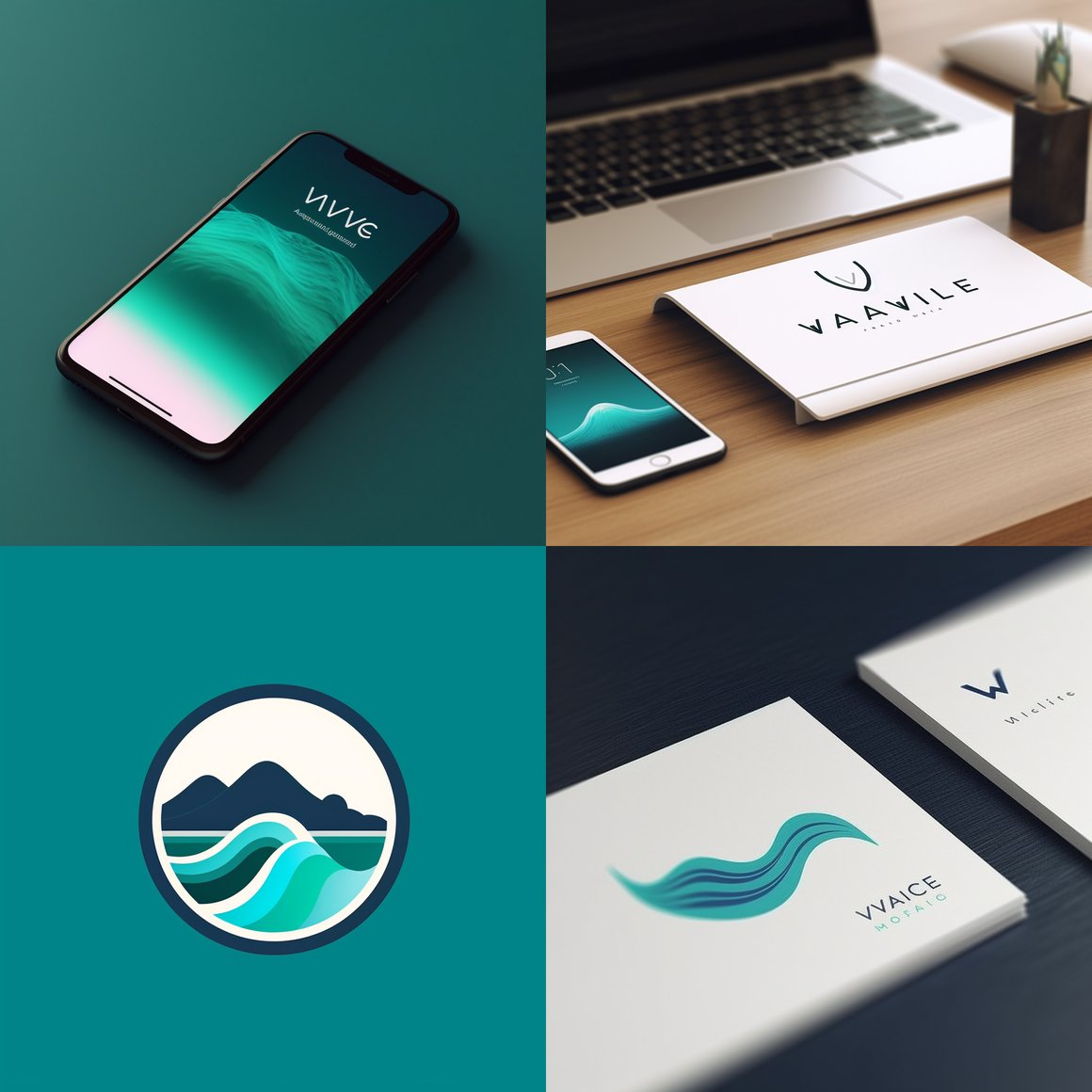 Designing the Wave Proptech Startup Logo and Text