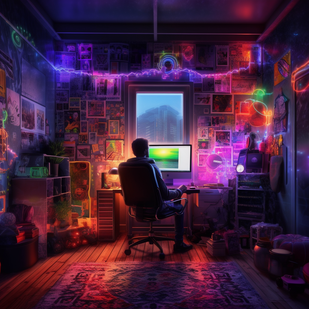 Neon Oasis: An Immersive Digital Adventure