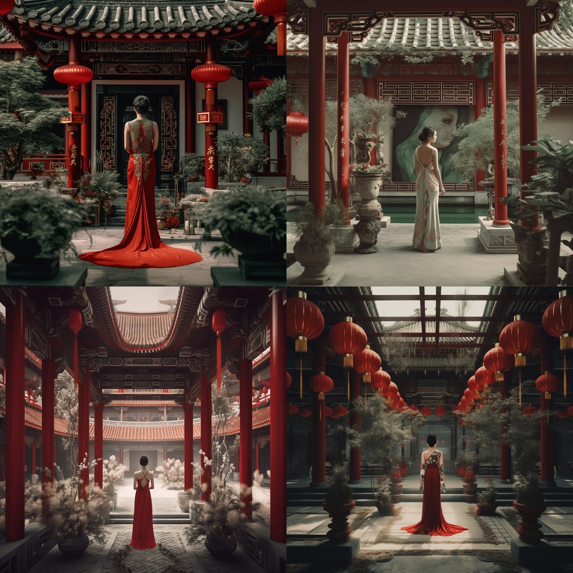 A Symphonic Blend of Chinese Wedding Traditions in Photorealistic 3D Renderings