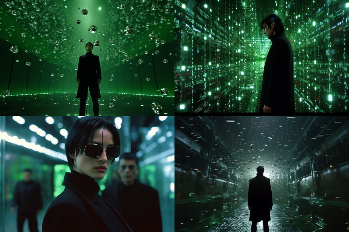 Neo's Matrix Encounter: The Studio Ghibli Perspective in 8K