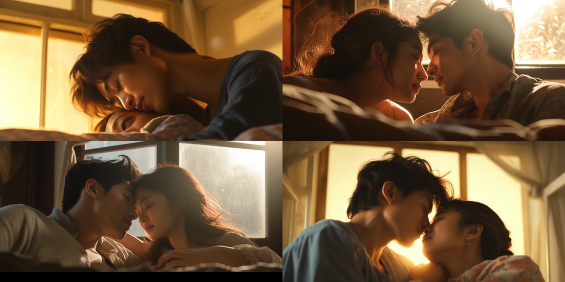 Sun-Kissed Morning Whispers: An Intimate Encounter