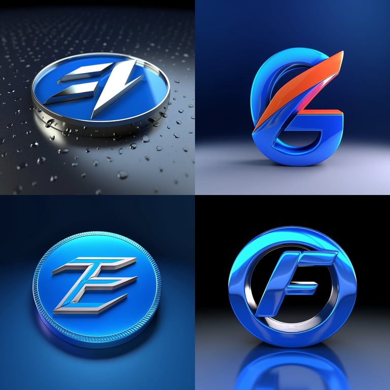 Mid-Process Blue ZDF Logo Design Specifications Prompt | NeoPrompt