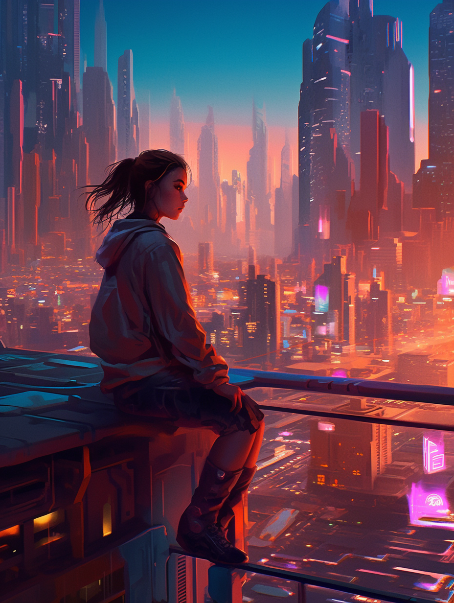Neon Overdrive: Cyberpunk Metropolis Exploration