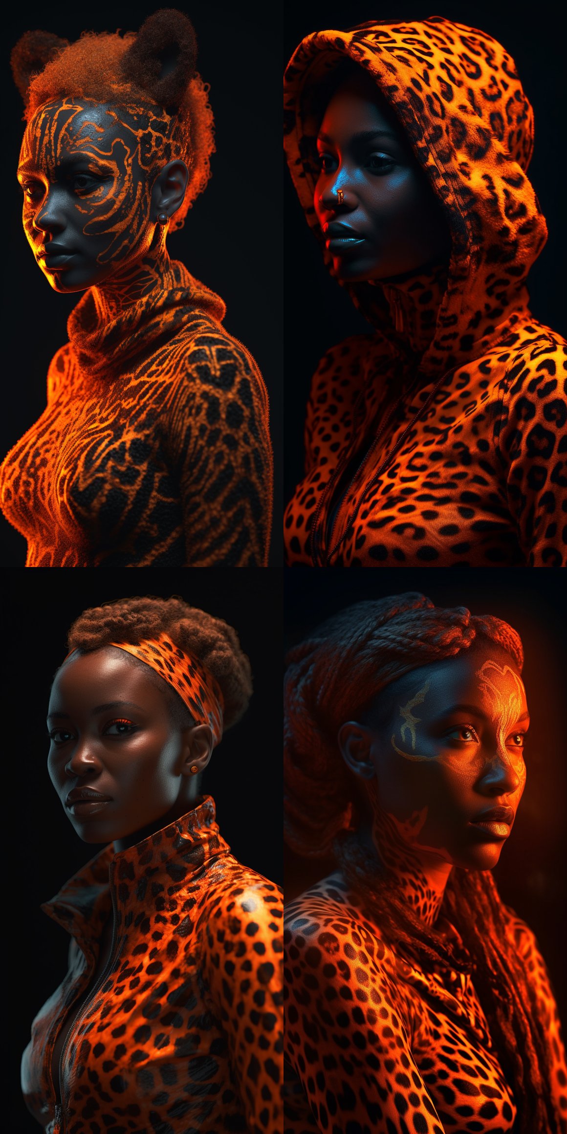 Neon Orange Leopard Print in African Slow Fashion Journey