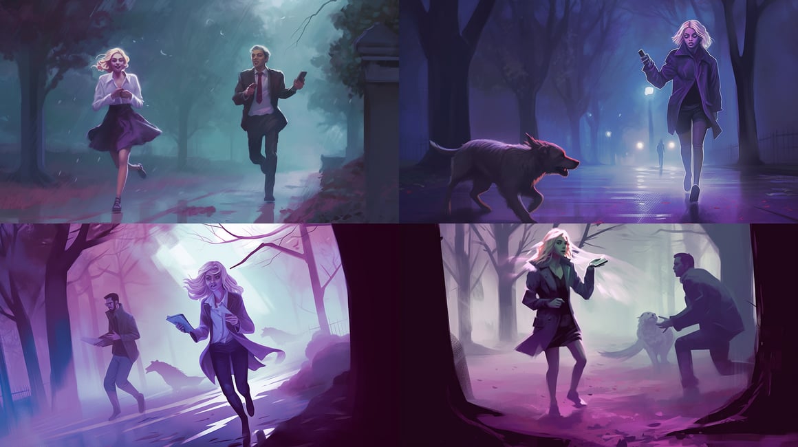 Haunted Pursuit in the Foggy Park: A Lovecraftian Act