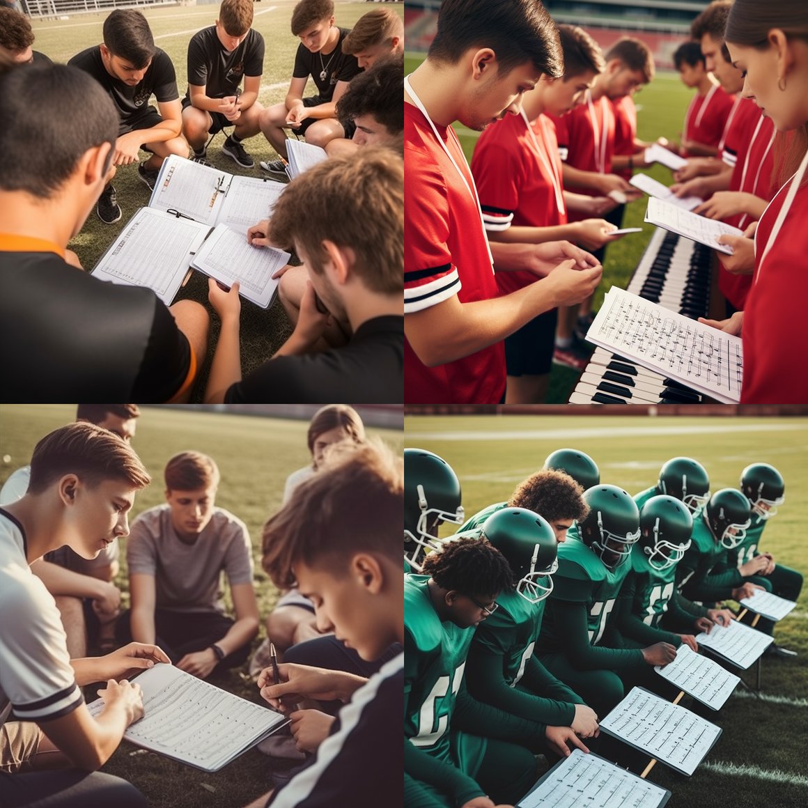Harmonic Half-Time: When Football Meets Music Theory