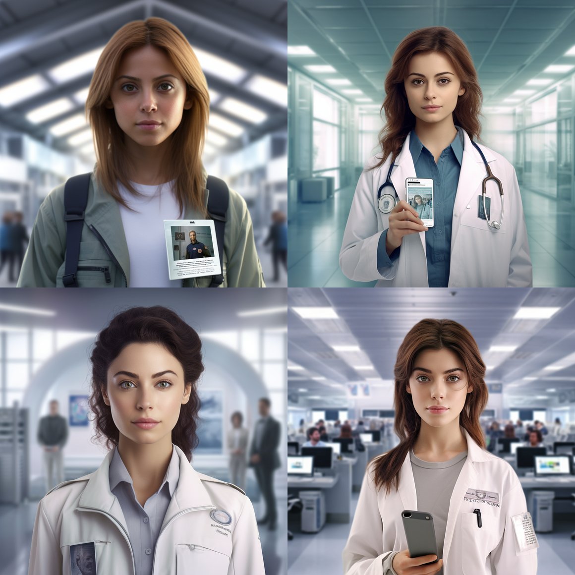 Argentina-Born Female Medical Specialist in a Hospital Environment