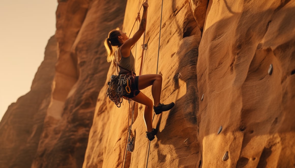 Climber's Golden Hour Challenge