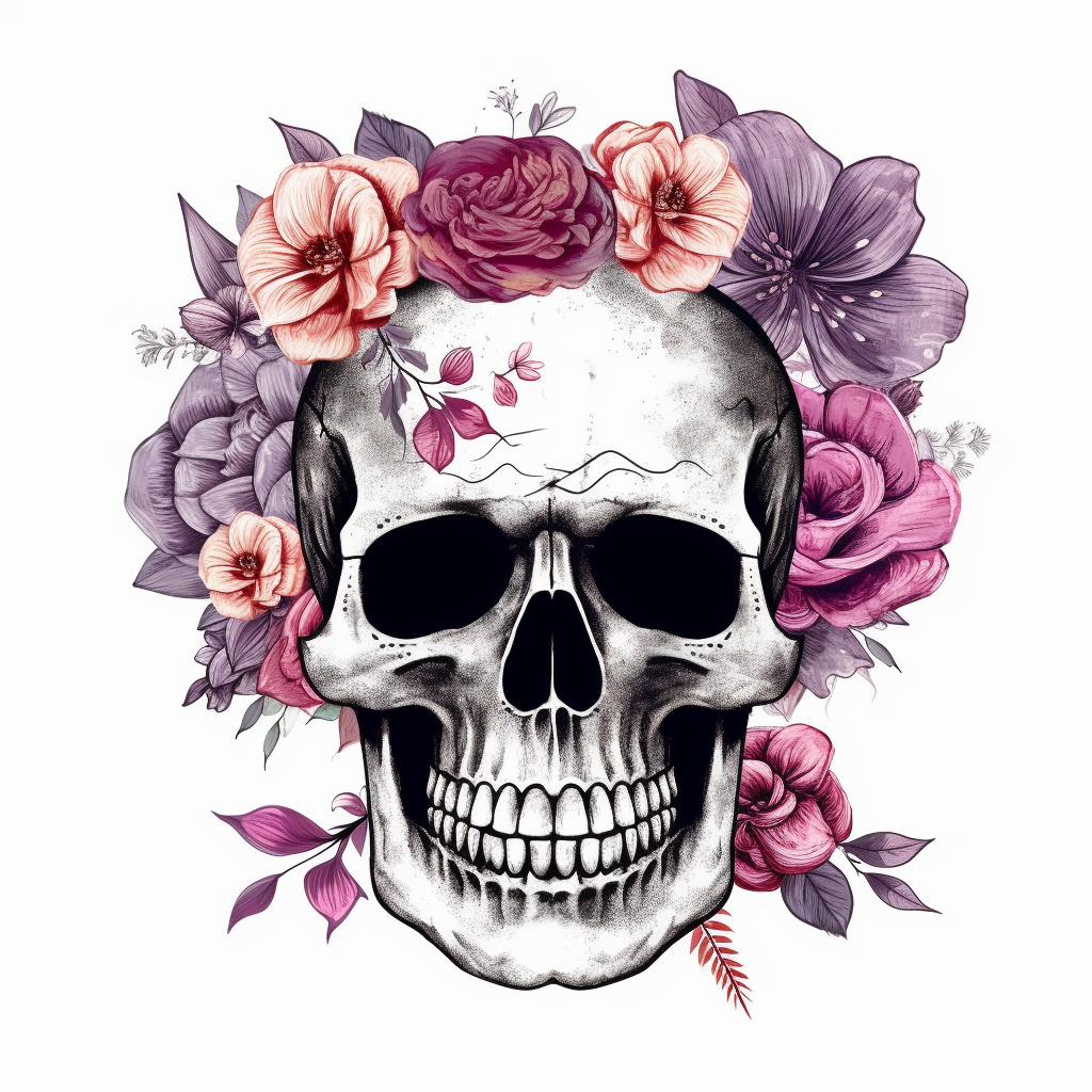 Sugar Skull Flower Fusion: A Sketching Intermission