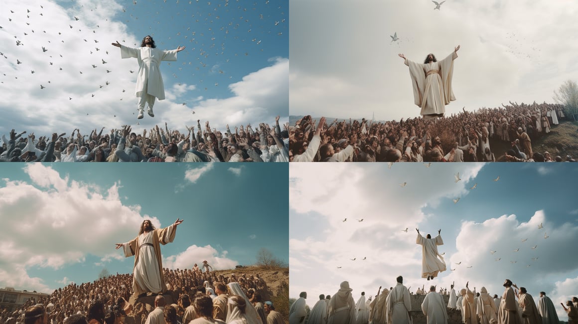 Ascension of Christ: A Cinematic Photorealism