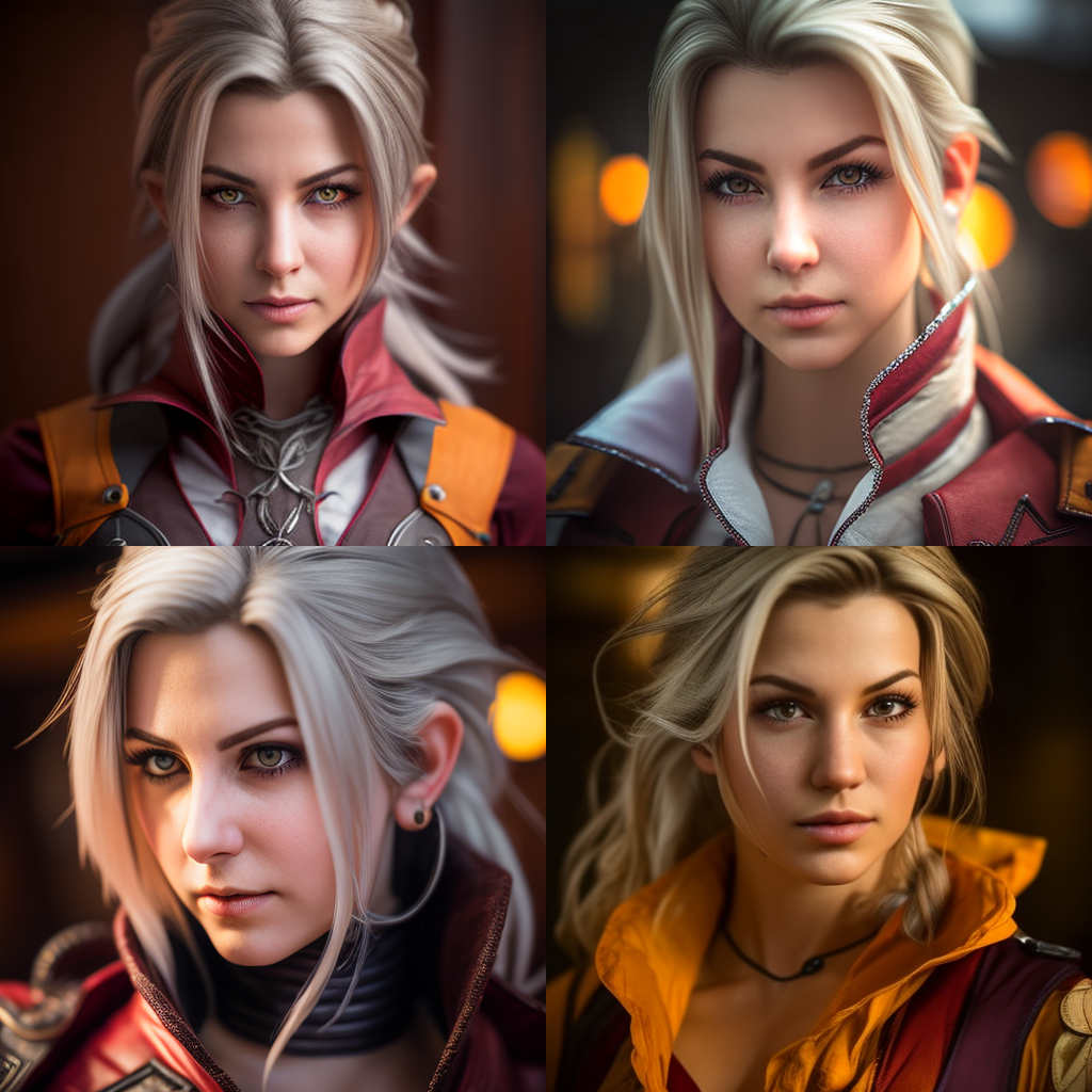 A 4K Mid-Journey Portrait of Quistis Trepe from Final Fantasy 8