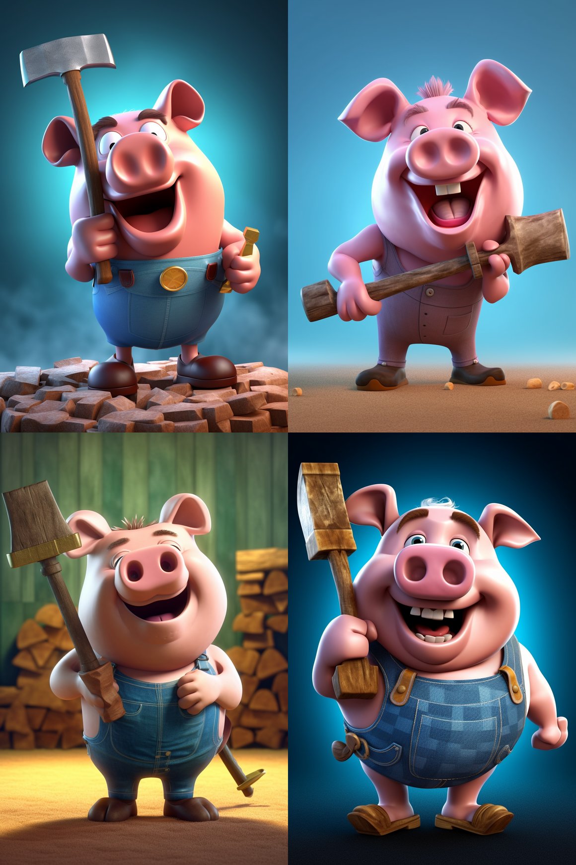 Hammer-Wielding Piggy Bank Adventure