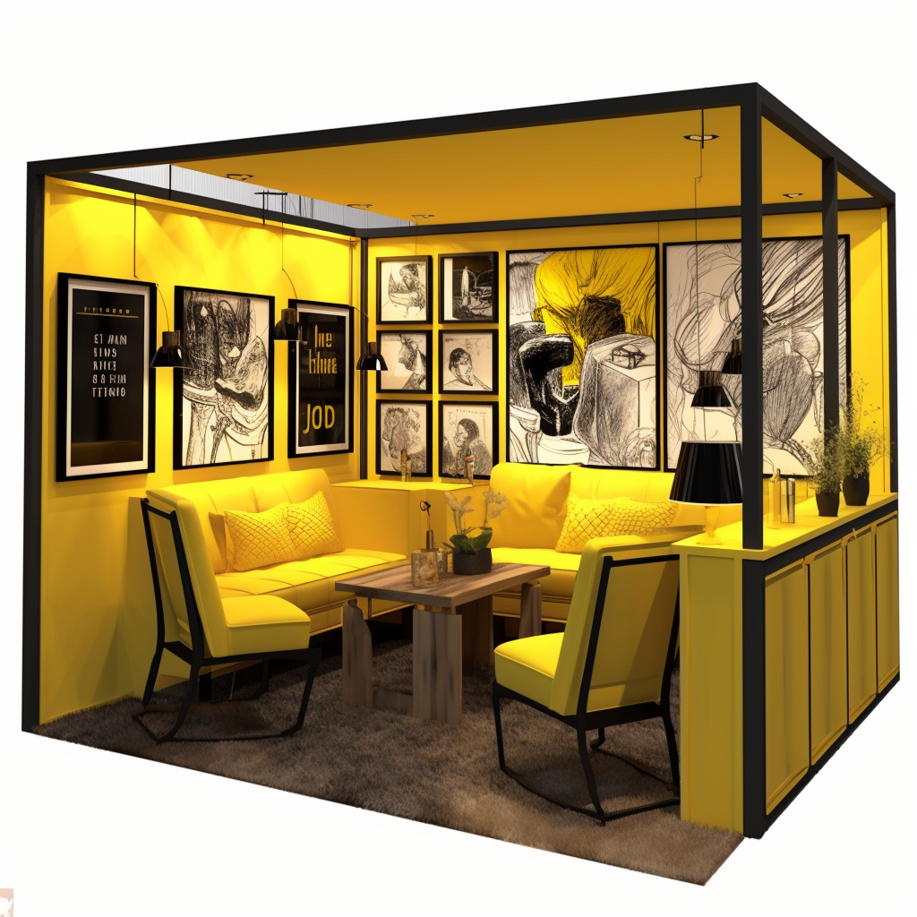A Vibrant Blend of Business and Leisure Trade Show Booth Concept