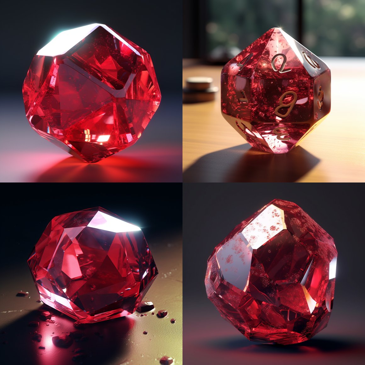 Glimmering Ruby Journey: DND Uncut Crystal Logo Prompt | NeoPrompt