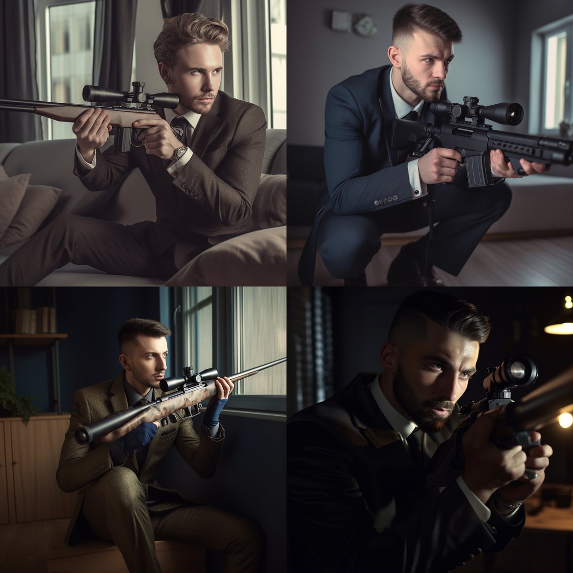 Suited Sniper: A Mid-Journey Pictorial Pause